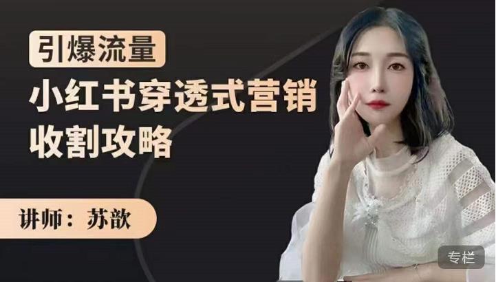 小红书穿透式营销收割攻略，引爆流量，助你玩转小红书创富副业网-网创项目资源站-副业项目-创业项目-搞钱项目创富副业网