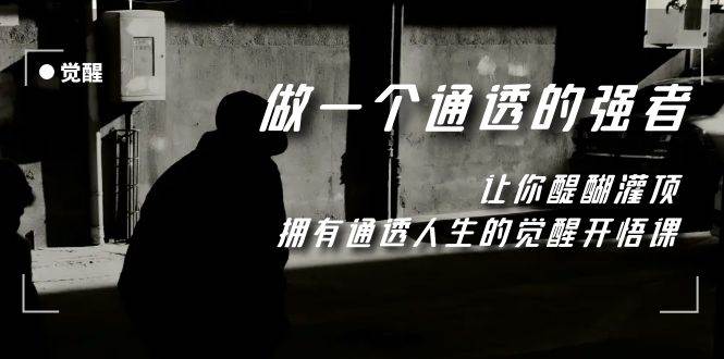 觉醒-做一个通透强者，让你醍醐灌顶，拥有通透人生，掌握强大的秘密创富副业网-网创项目资源站-副业项目-创业项目-搞钱项目创富副业网