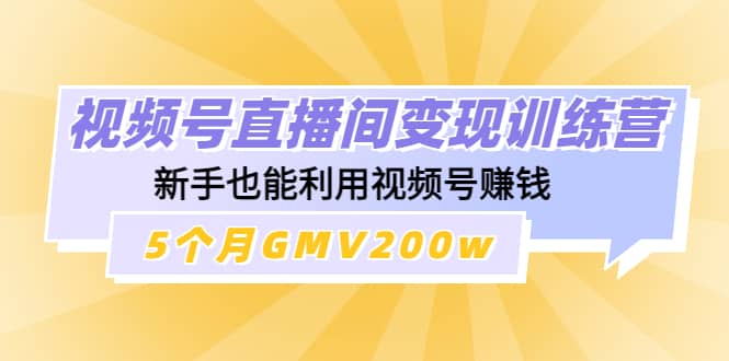 视频号直播间变现训练营创富副业网-网创项目资源站-副业项目-创业项目-搞钱项目创富副业网