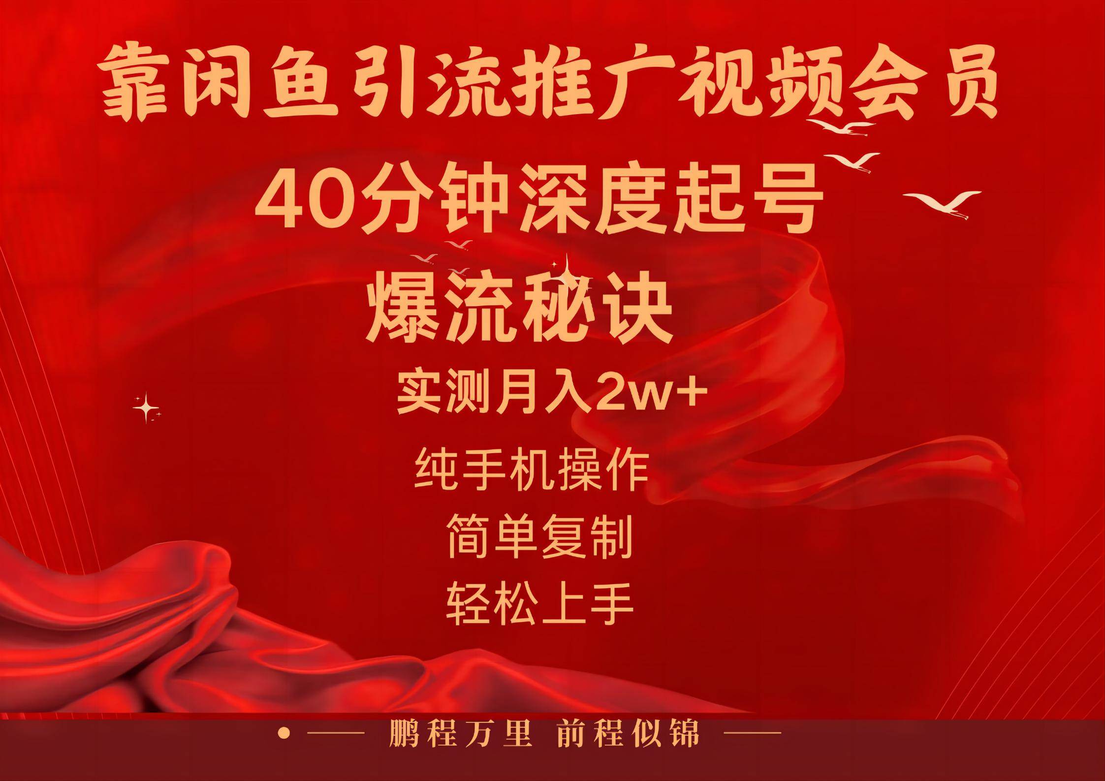 闲鱼暴力引流推广视频会员，能做到日入2W+，操作简单创富副业网-网创项目资源站-副业项目-创业项目-搞钱项目创富副业网