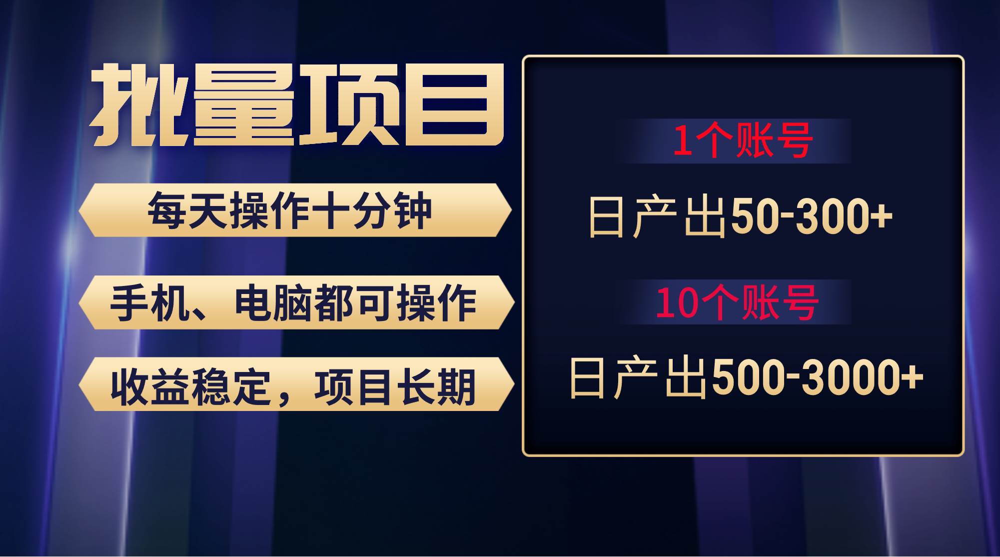 红利项目稳定月入过万，无脑操作好上手，轻松日入300+创富副业网-网创项目资源站-副业项目-创业项目-搞钱项目创富副业网