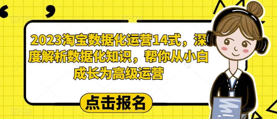 2023淘宝数据化-运营 14式，深度解析数据化知识，帮你从小白成长为高级运营创富副业网-网创项目资源站-副业项目-创业项目-搞钱项目创富副业网