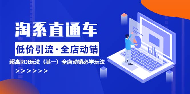 淘系直通车《低价·引流 全店·动销》超高ROI玩法（其一）全店动销必学玩法创富副业网-网创项目资源站-副业项目-创业项目-搞钱项目创富副业网