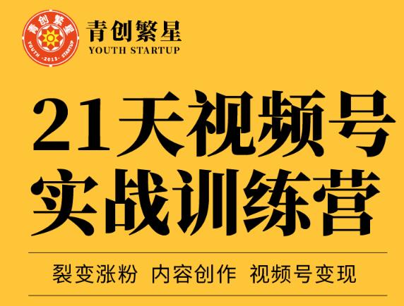 张萌21天视频号实战训练营，裂变涨粉、内容创作、视频号变现 价值298元创富副业网-网创项目资源站-副业项目-创业项目-搞钱项目创富副业网