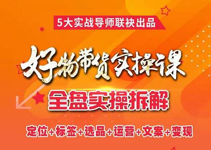 抖音好物带货实操课，全盘拆解抖音好物带货号全套流程打法创富副业网-网创项目资源站-副业项目-创业项目-搞钱项目创富副业网
