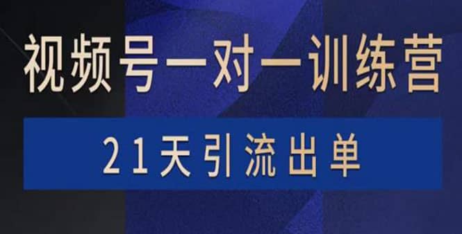 视频号训练营：带货，涨粉，直播，游戏，四大变现新方向，21天引流出单创富副业网-网创项目资源站-副业项目-创业项目-搞钱项目创富副业网