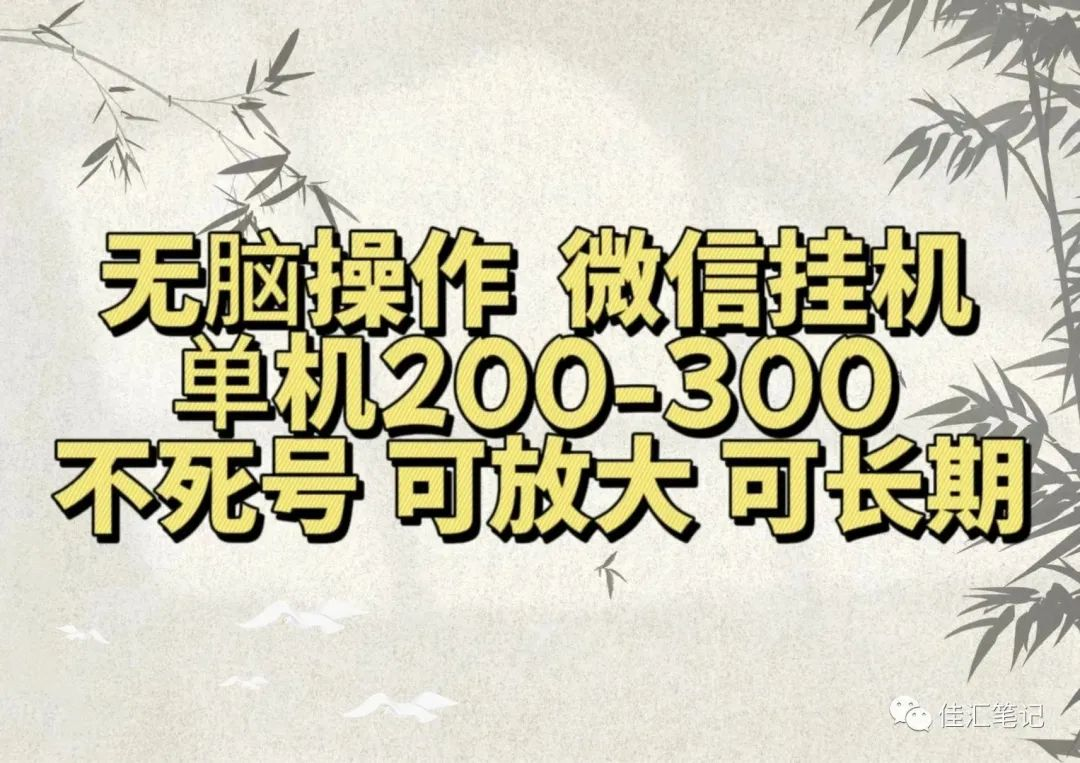 无脑操作微信视频号挂机单机200-300一天，不死号，可放大，工作室实测创富副业网-网创项目资源站-副业项目-创业项目-搞钱项目创富副业网