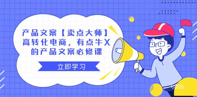 产品文案【卖点大师】高转化电商，有点牛X的 产品文案必修课创富副业网-网创项目资源站-副业项目-创业项目-搞钱项目创富副业网