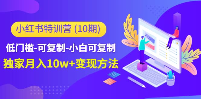 小红书特训营（第10期）低门槛-可复制-小白可复制创富副业网-网创项目资源站-副业项目-创业项目-搞钱项目创富副业网