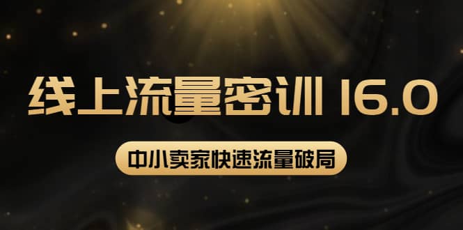 2022秋秋线上流量密训16.0：包含 暴力引流10W+中小卖家流量破局技巧 等等！创富副业网-网创项目资源站-副业项目-创业项目-搞钱项目创富副业网