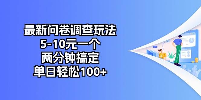 最新问卷调查玩法，5-10元一个，两分钟搞定，单日轻松100+创富副业网-网创项目资源站-副业项目-创业项目-搞钱项目创富副业网