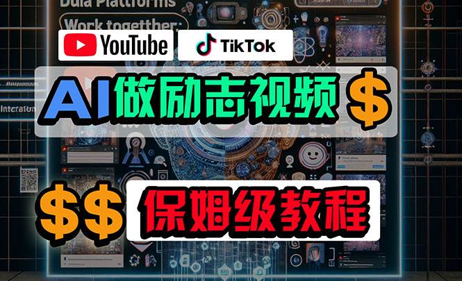 利用AI制作励志视频，在YouTube和TikTok赚钱，小白可做（附工具）创富副业网-网创项目资源站-副业项目-创业项目-搞钱项目创富副业网