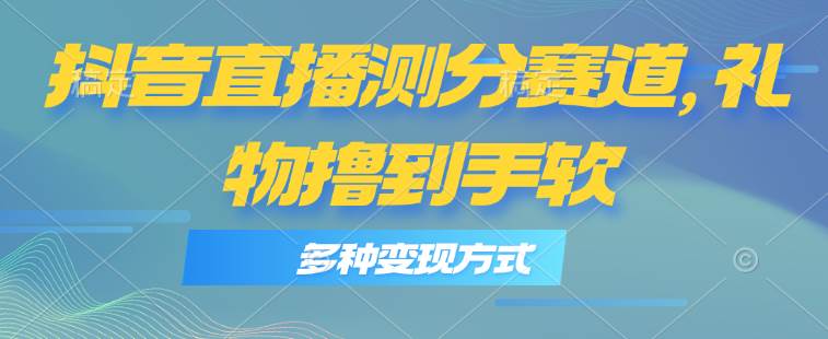 抖音直播测分赛道，多种变现方式，轻松日入1000+创富副业网-网创项目资源站-副业项目-创业项目-搞钱项目创富副业网