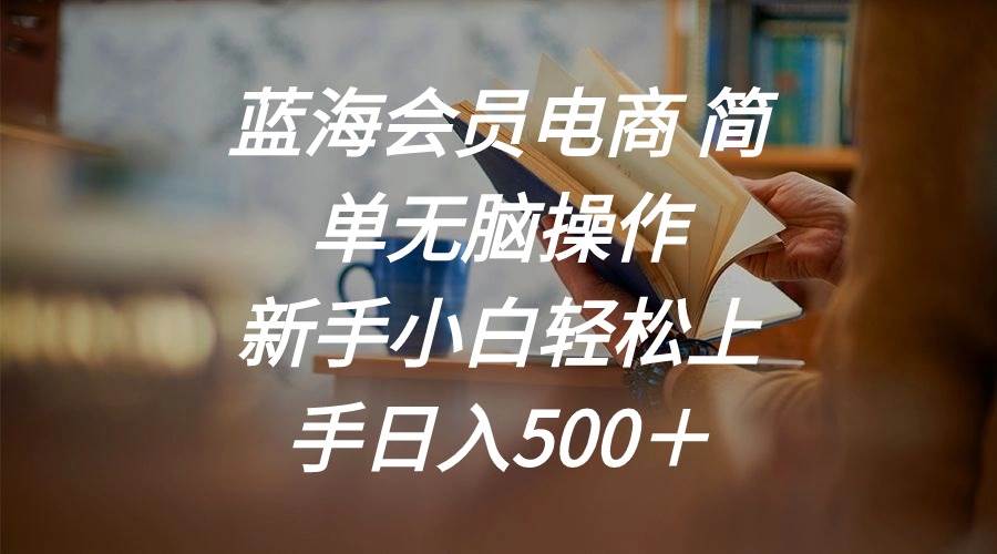 蓝海会员电商 简单无脑操作 新手小白轻松上手日入500＋创富副业网-网创项目资源站-副业项目-创业项目-搞钱项目创富副业网