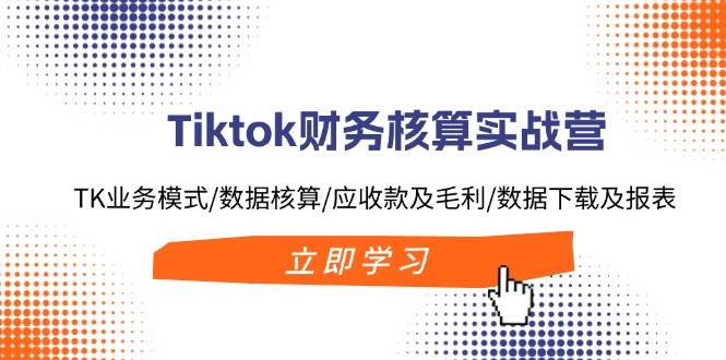 Tiktok财务核算实战营：TK业务模式/数据核算/应收款及毛利/数据下载及报表创富副业网-网创项目资源站-副业项目-创业项目-搞钱项目创富副业网