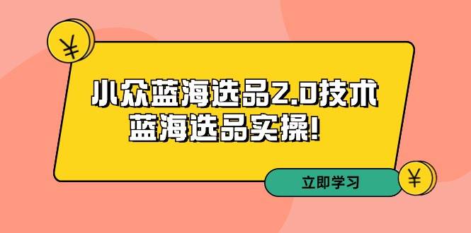 拼多多培训第33期：小众蓝海选品2.0技术-蓝海选品实操！创富副业网-网创项目资源站-副业项目-创业项目-搞钱项目创富副业网