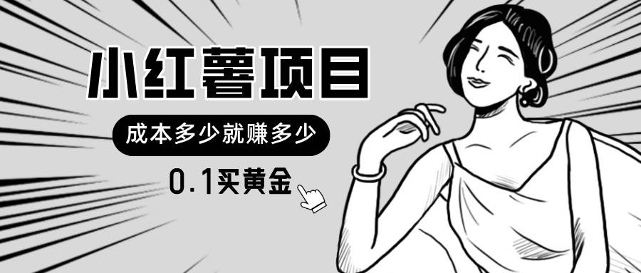 小红薯暴力项目，0.1买黄金。操作简单，日入无上限，可无限扩大。创富副业网-网创项目资源站-副业项目-创业项目-搞钱项目创富副业网