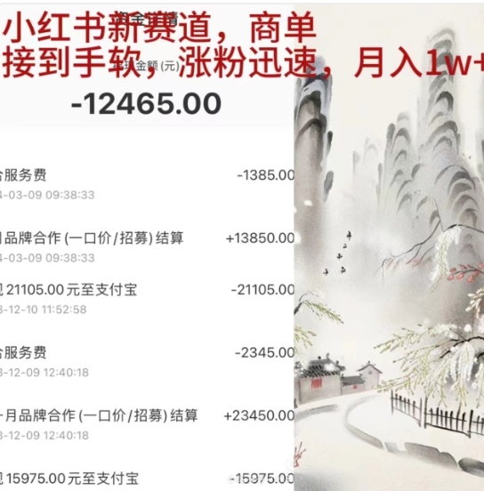 小红书新赛道，商单接到手软，涨粉迅速，一个月1w+创富副业网-网创项目资源站-副业项目-创业项目-搞钱项目创富副业网