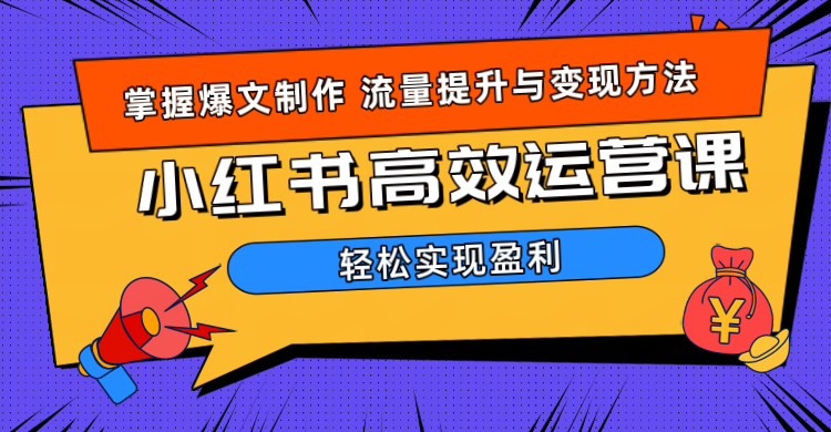 价值980小红书运营操作指南创富副业网-网创项目资源站-副业项目-创业项目-搞钱项目创富副业网