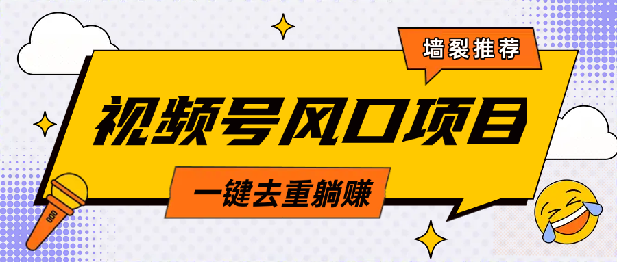 视频号风口蓝海项目，中老年人的流量密码，简单无脑，一键去重，轻松月入过万创富副业网-网创项目资源站-副业项目-创业项目-搞钱项目创富副业网