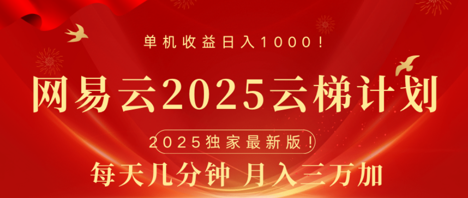 网易云最新玩法，纯挂机!!创富副业网-网创项目资源站-副业项目-创业项目-搞钱项目创富副业网