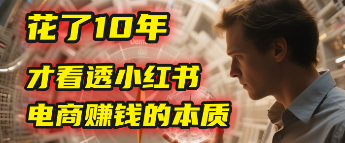 我花了10年，才看透小红书电商赚钱的2个字：本质创富副业网-网创项目资源站-副业项目-创业项目-搞钱项目创富副业网