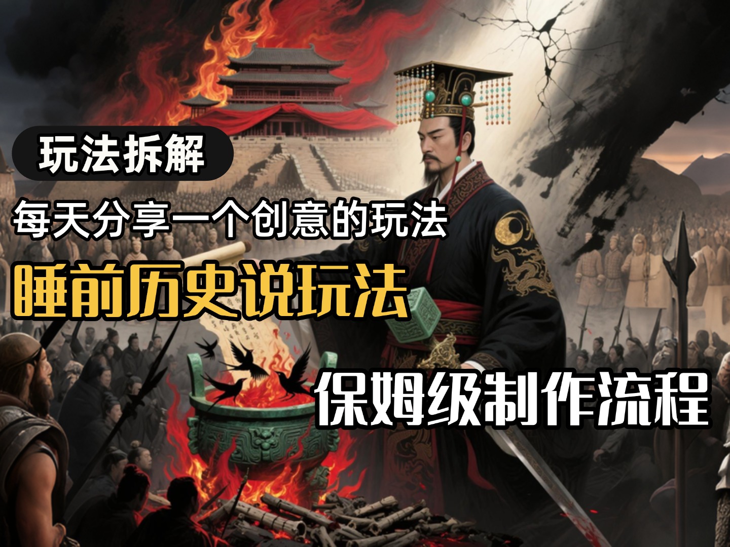 13条作品涨粉24.5万，全流程拆解睡前历史说，保姆级教程创富副业网-网创项目资源站-副业项目-创业项目-搞钱项目创富副业网