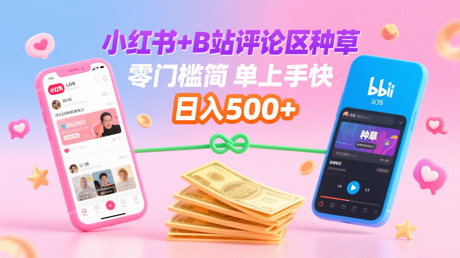 小红书+B站评论区种草，0门槛1分钟一单，只需复制粘贴，日入500+创富副业网-网创项目资源站-副业项目-创业项目-搞钱项目创富副业网