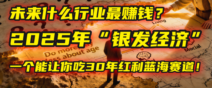 未来什么行业最赚钱?马哥揭秘2025年“银发经济”:一个能让你吃30年红利的蓝海赛道!创富副业网-网创项目资源站-副业项目-创业项目-搞钱项目创富副业网